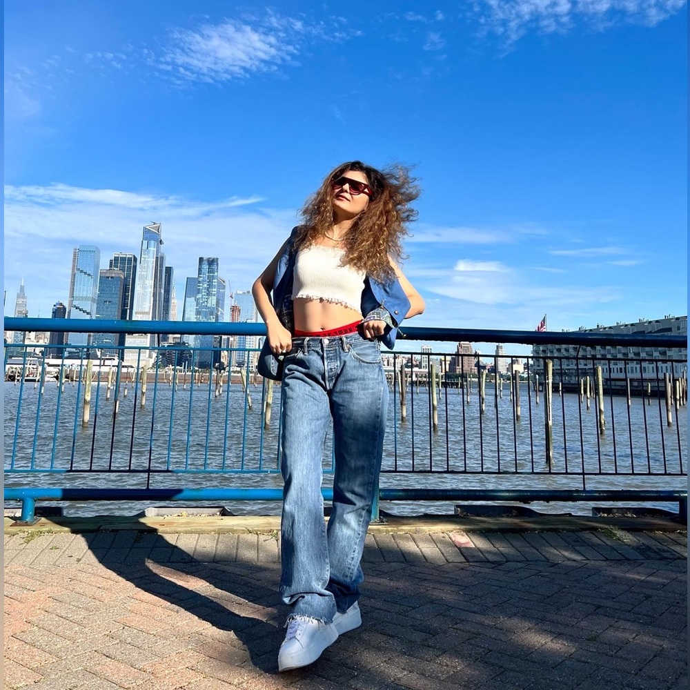 Recycled Baggy Mid-rise LEVI'S Jeans 100% cotton